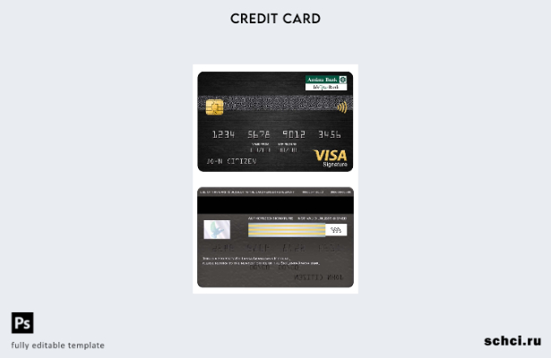 цифровая загрузка шаблона карты Visa для подписи банка Amana в Шри Ланке